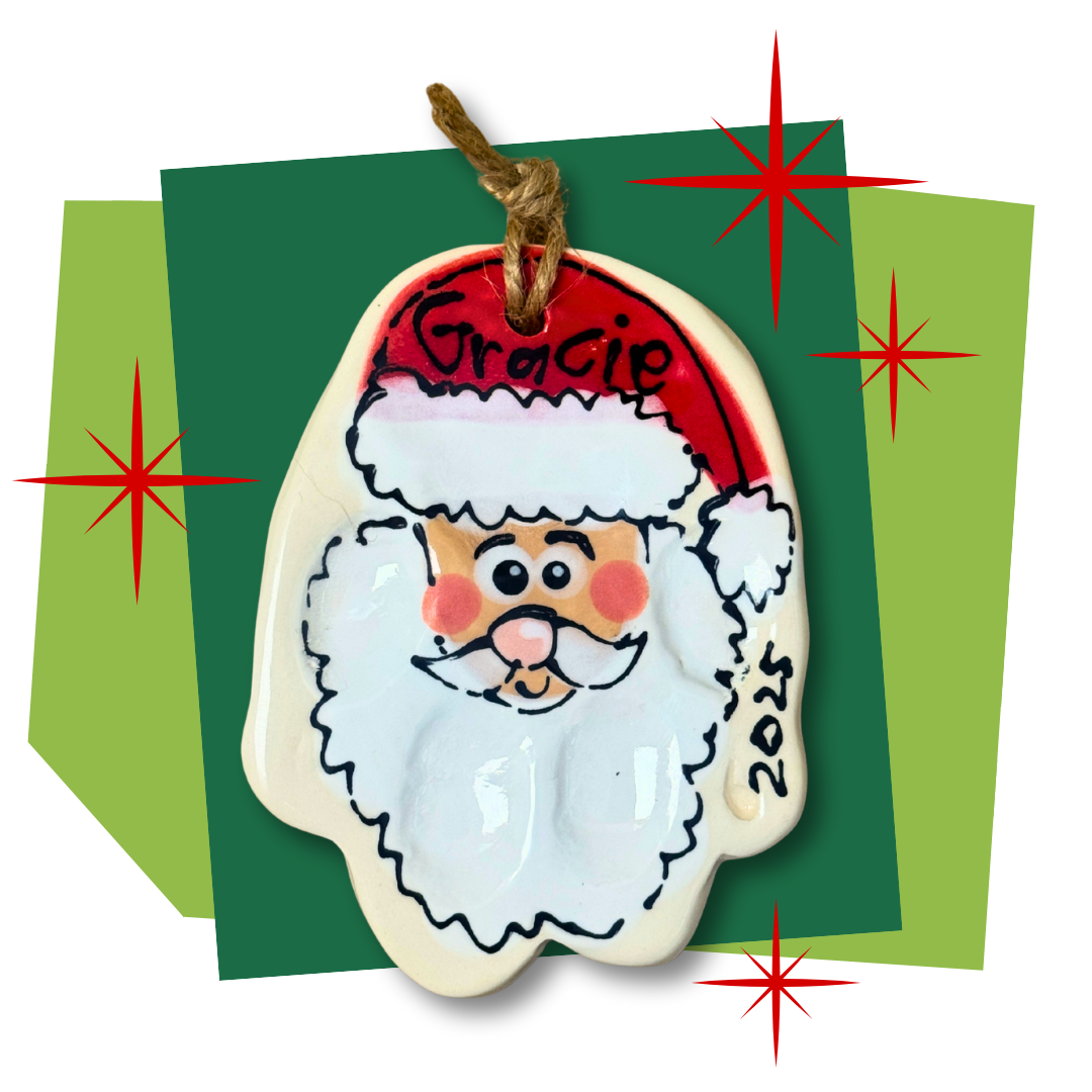 Clay Paw Impression Ornaments