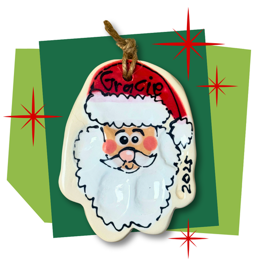 Clay Paw Impression Ornaments